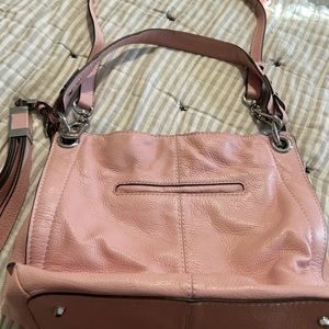OrYANY pink leather purse.  Great used condition.